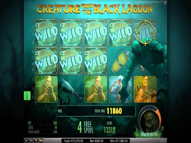 Play creature from the black lagoon slot machine