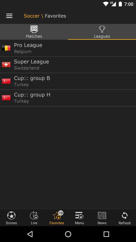 Livescore Pc
