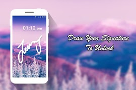 Signature lock screen : gesture effect скриншот 6