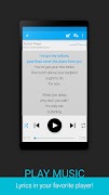 Letra de música para Android imagem de tela 1