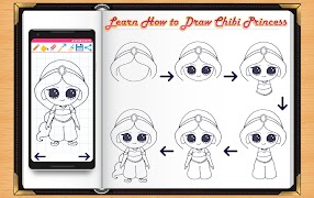 برنامه‌نما Learn How to Draw Chibi Princess عکس از صفحه