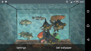 3D Aquarium LWP screenshot 6