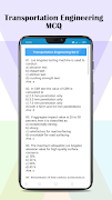 Transportation Engineering MCQs स्क्रीनशॉट 2