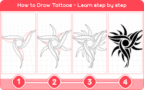 How to draw tattoos – Tattoo design maker 2018 ภาพหน้าจอ 4