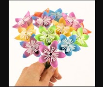 origami flower tutorials penulis hantaran