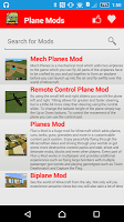 Plane Mod For MCPE* ภาพหน้าจอ 1
