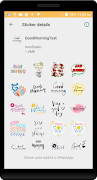 Good Morning Stickers- WAStickerApps 스크린샷 1