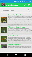 Espada Mod Para MCPE` imagem de tela 1