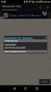 برنامه‌نما Bluetooth Chat عکس از صفحه