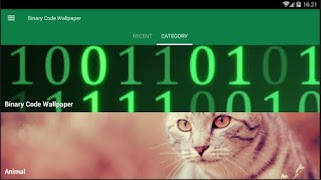 برنامه‌نما Binary Code Wallpaper عکس از صفحه