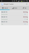 Weight Tracker New capture d'écran 1