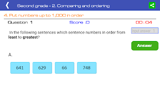 Second grade math screenshot 2