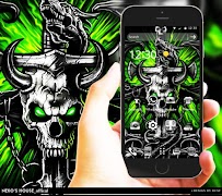 Gothic Metal Graffiti Skull Theme screenshot 2