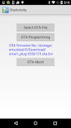 BLE OTA update captura de pantalla 1