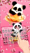 Poster Panda Sakura Keyboard Theme