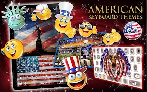 アメリカのキーボード - キーボード着せ替えアプリ スクリーンショット 7