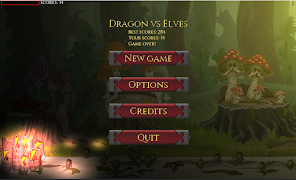 Dragon vs Elves poster