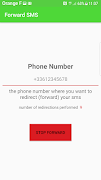 برنامه‌نما SMS Forwarder عکس از صفحه