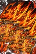 Fire Skulls Keyboard Theme poster