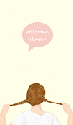 겨울소녀 카카오톡 테마 Plakat