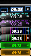 Neon Uhr Wetter Widget Screenshot 3