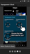 Transparent Clock ảnh chụp màn hình 4