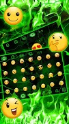 Horror Green Skull Keyboard Theme تصوير الشاشة 1