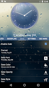 Rain Drops Theme Clock capture d'écran 3