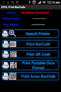CPCL Print BarCode الملصق