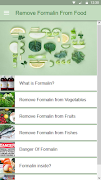 Remove Formalin From Food Poster