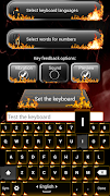 Fogo Tema De Teclado imagem de tela 4