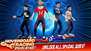برنامه‌نما Hoverboard Racing Spider Attack عکس از صفحه