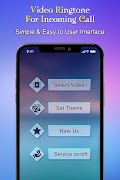 Video Ringtone Maker For Incoming Calling Screen تصوير الشاشة 1