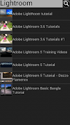 Video Tutorials for Lightroom. تصوير الشاشة 3