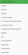 Electrical Dictionary الملصق