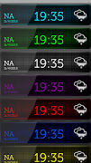 Black Digital Clock poster