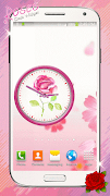 Roses Clock Widget screenshot 2