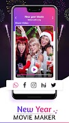 New Year Photo to Video Maker 2020 captura de pantalla 4