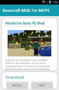 برنامه‌نما Bosscraft MOD For MCPE عکس از صفحه