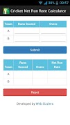 Cricket Net Run Rate Calculate-poster