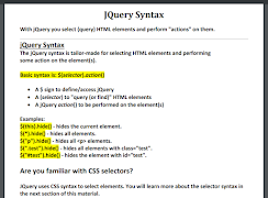 برنامه‌نما JQUERY Book عکس از صفحه