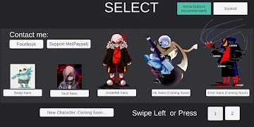 Undertale Sans AUs battle simulator screenshot 1