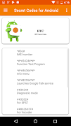 Secret Codes for Android *# اسکرین شاٹ 4