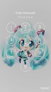 Chibi Hatsune Miku Lockscreen اسکرین شاٹ 5