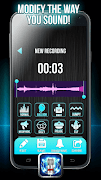 Голосовой модулятор, диктофон и звук смены скриншот 1