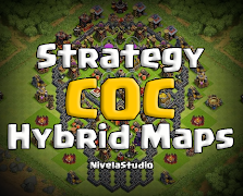TOP Hybrid Base Layouts COC Affiche