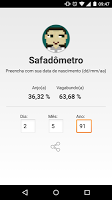 Safadômetro App poster