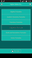 উচ্চতর গণিতের সূত্রাবলী Screenshot 2