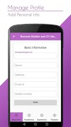 برنامهنما Resume Builder & CV Maker App عکس از صفحه