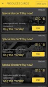 Ionic UI Theme - Yellow Dark Screenshot 2
